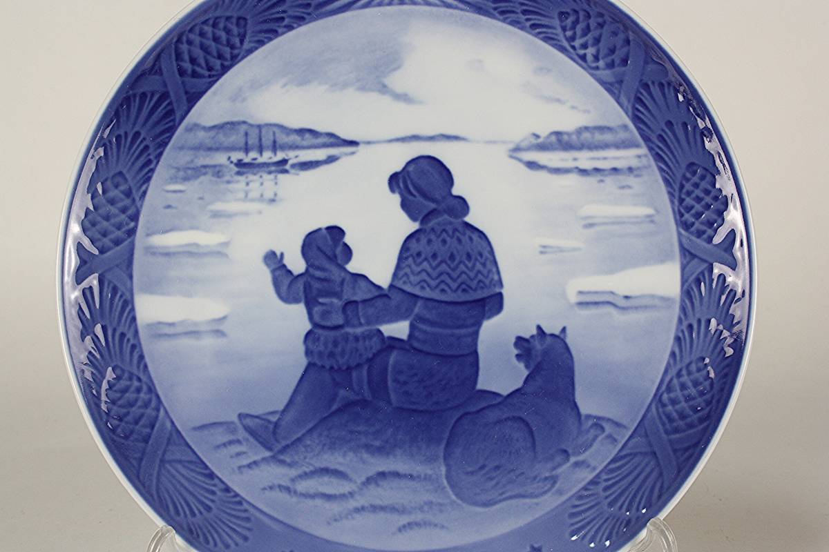 1級品 1958年 ロイヤルコペンハーゲン イヤープレート 「グリーン