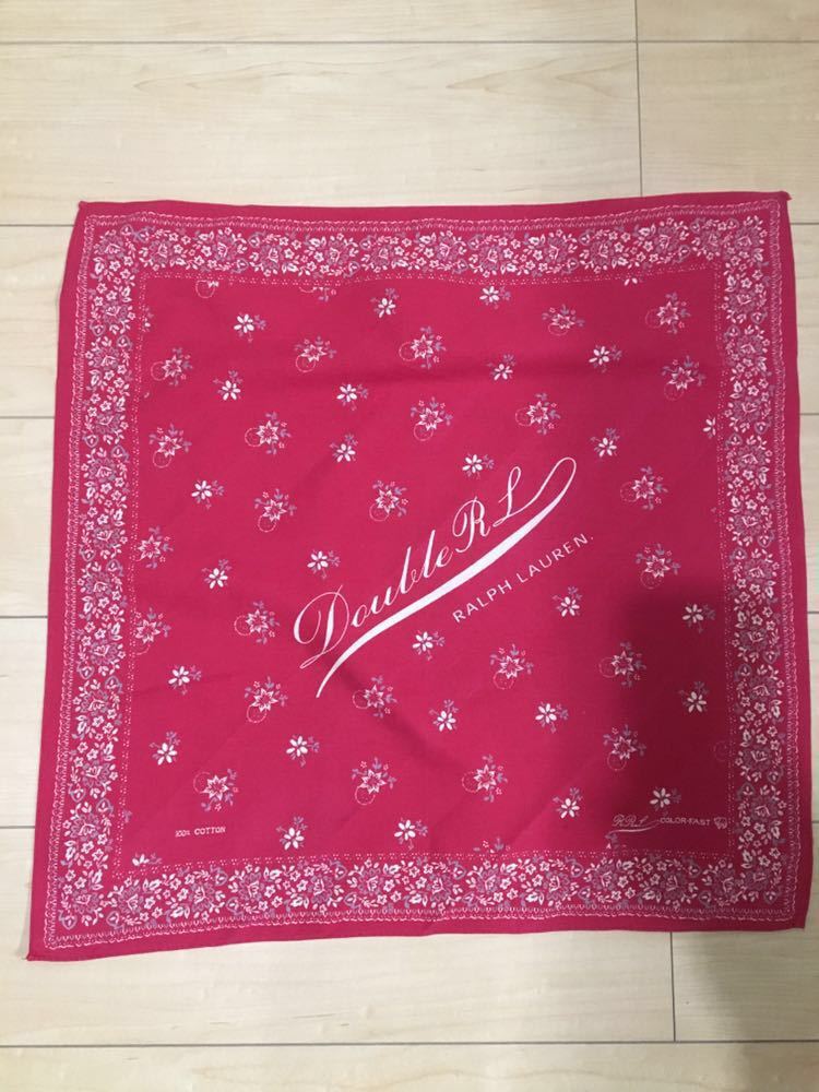 RRL ダブルアールエル RRL 花柄バンダナ 花柄バンダナ ブラック