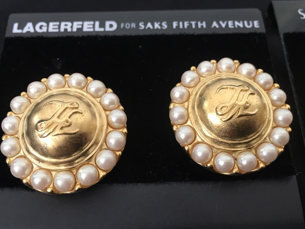 カールラガーフェルド Lagerfeld Karl ヴィンテージ KARL カール 総柄 