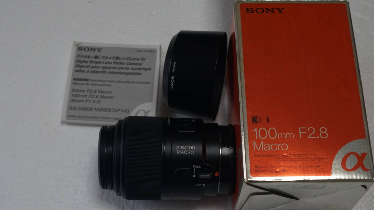 100mm Macro Sony SAL100M28 f⁄2.8 F2.8 : | SONY - eBay Lens A NEW Mount
