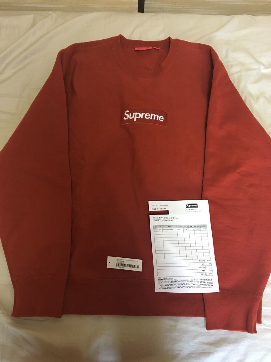 Supreme 15AW メンズ Box Logo Crewneck ボックス ロゴ クルーネック トレーナー ピンク M (201298 main image 1