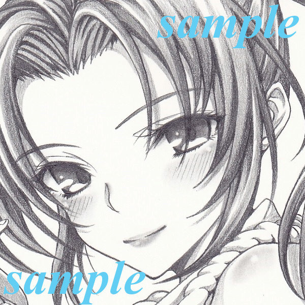 ◇手描きイラスト 餓狼伝説 不知火舞 KOF 鉛筆画 A4◇