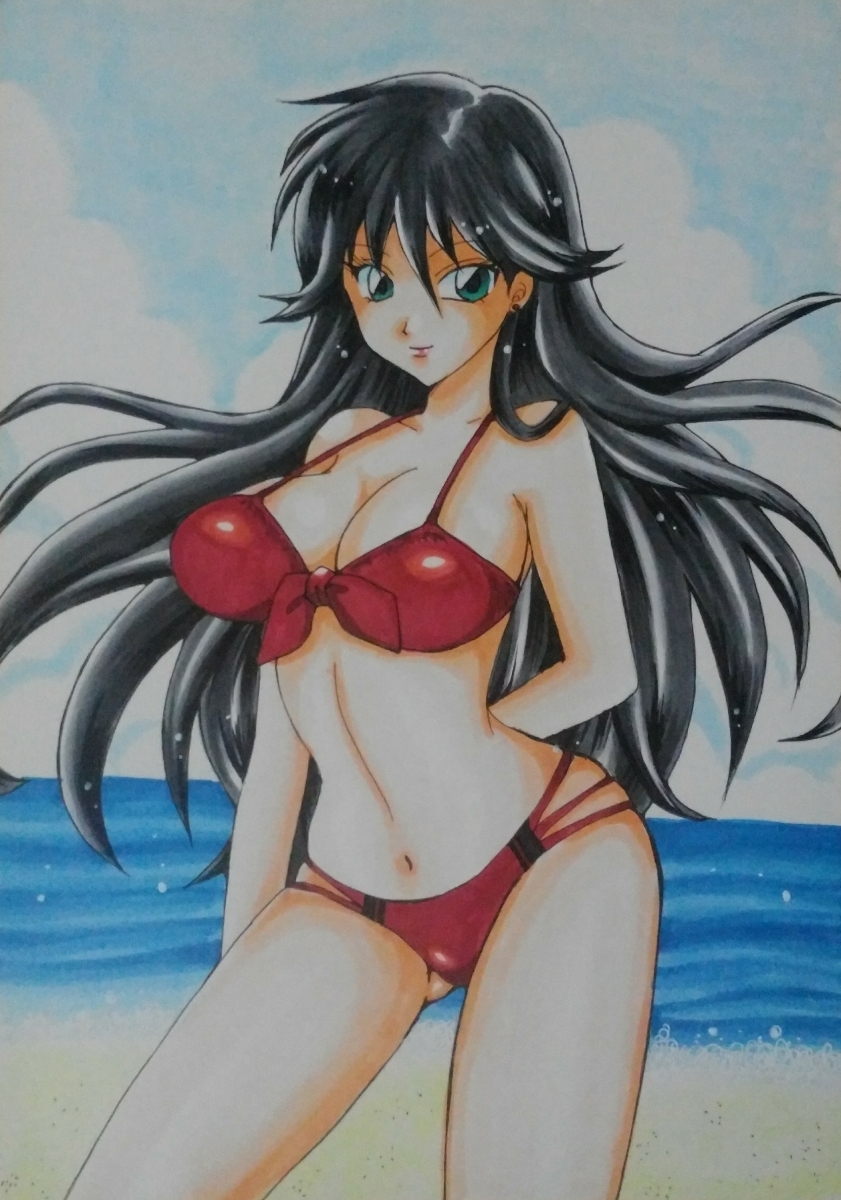 手描きイラスト 気まぐれオレンジロード 鮎川まどか 水着 B5 手描きイラスト 売買されたオークション情報 Yahooの商品情報をアーカイブ公開 オークファン Aucfan Com