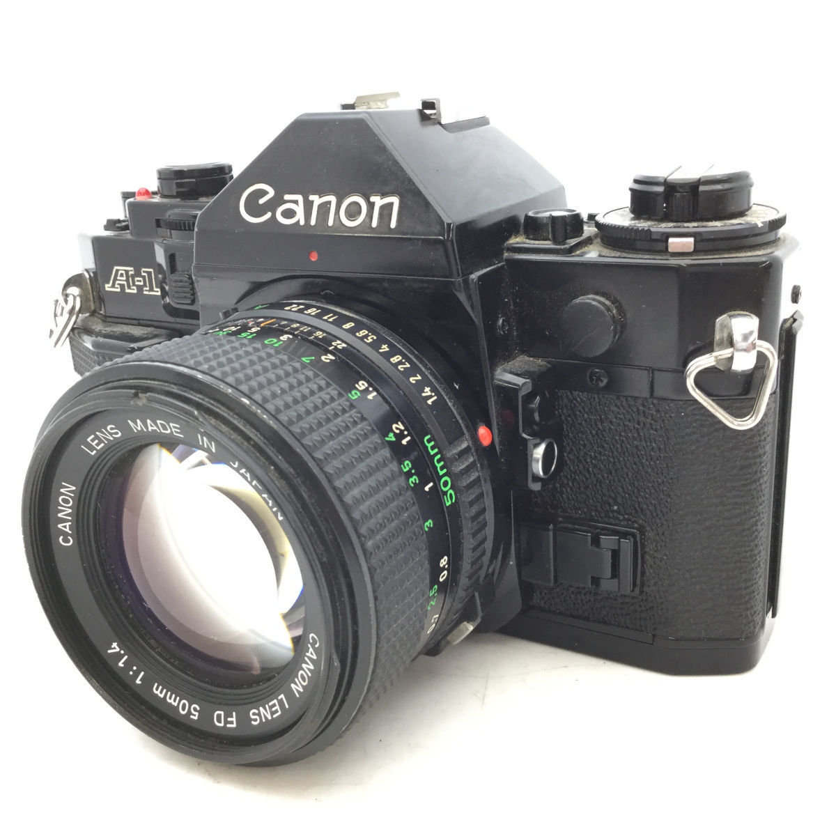 豊富な，お得 1198C カメラ 一眼レフ Canon A-1 New FD 50mm f1.4 現状品(キヤノン)｜売買されたオークション情報、yahooの商品情報をアーカイブ公開 - オークファン マニュアルフォーカス
