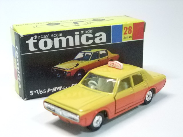 1円スタート】美品 当時もの 黒箱 トミカ tomica 28-2 クラウン