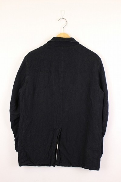 Paul Harnden ポールハーデン ウール×リネン マックコート ブラック S