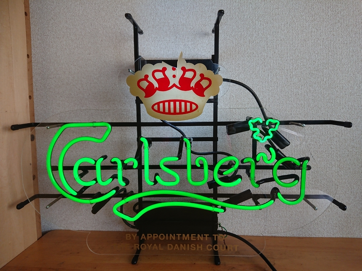 新作入荷，定番人気 非売品 Carlsberg/カールスバーグ ネオン看板 68&times;52cm 検 ネオンサイン 電光看板 アメリカン バー クラブ 飲食店 ペニージャパン(看板)｜売買されたオークション情報、yahooの商品情報をアー 看板