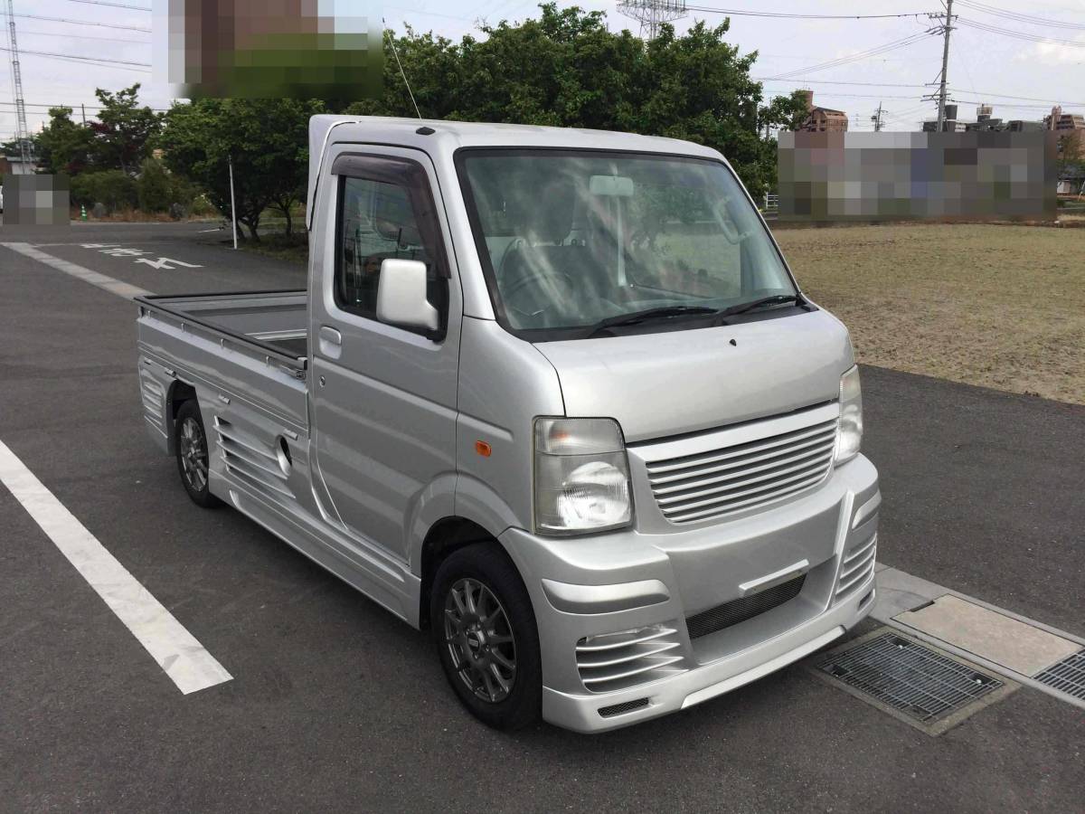 Ｈ２５年式　スズキ　キャリー　ＡＴ車　４ＷＤ　フルエアロ　ＢＢＳホイール　直接引渡
