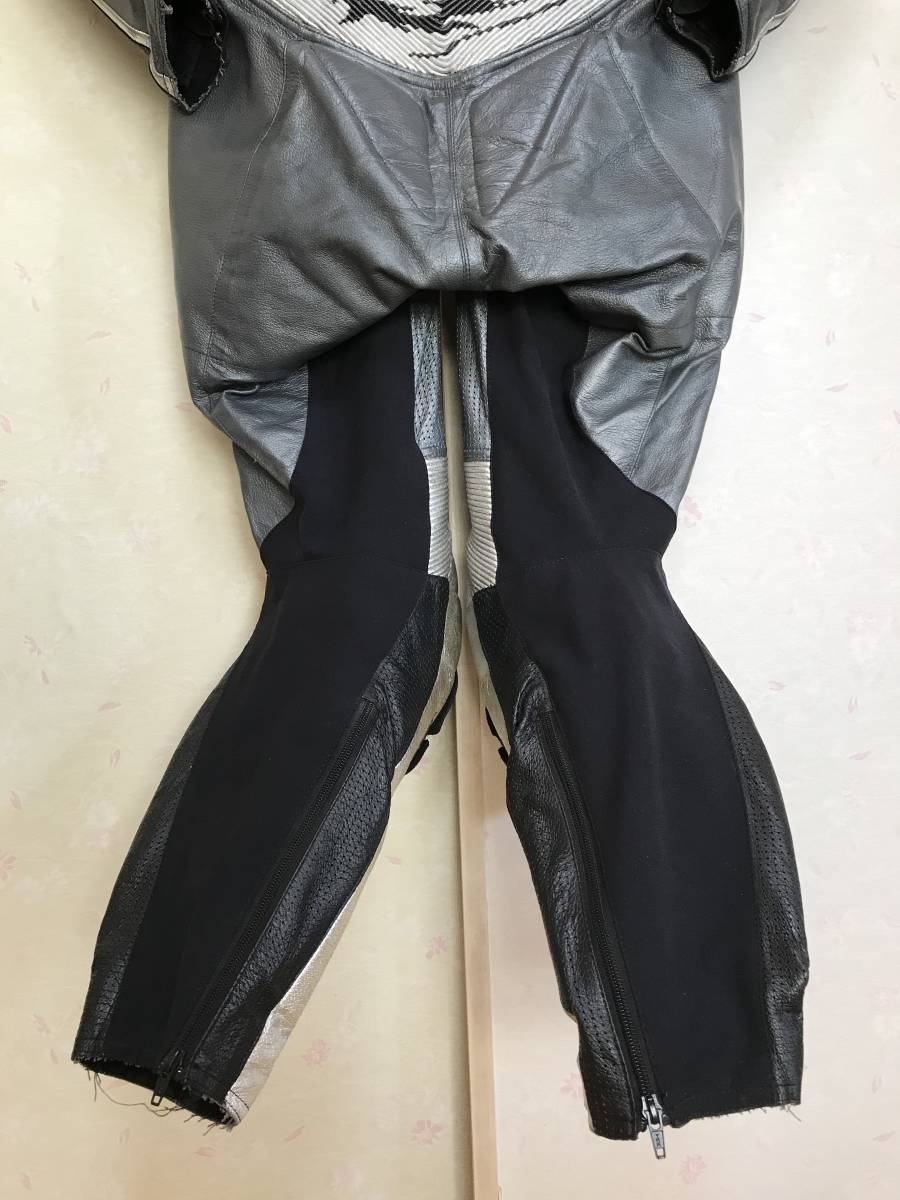 ARLEN NESS 黄黒　革ツナギ　サイズ50 ARLEN NESS ブラック革ツナギ バイク用膝プロテクター付き（新品