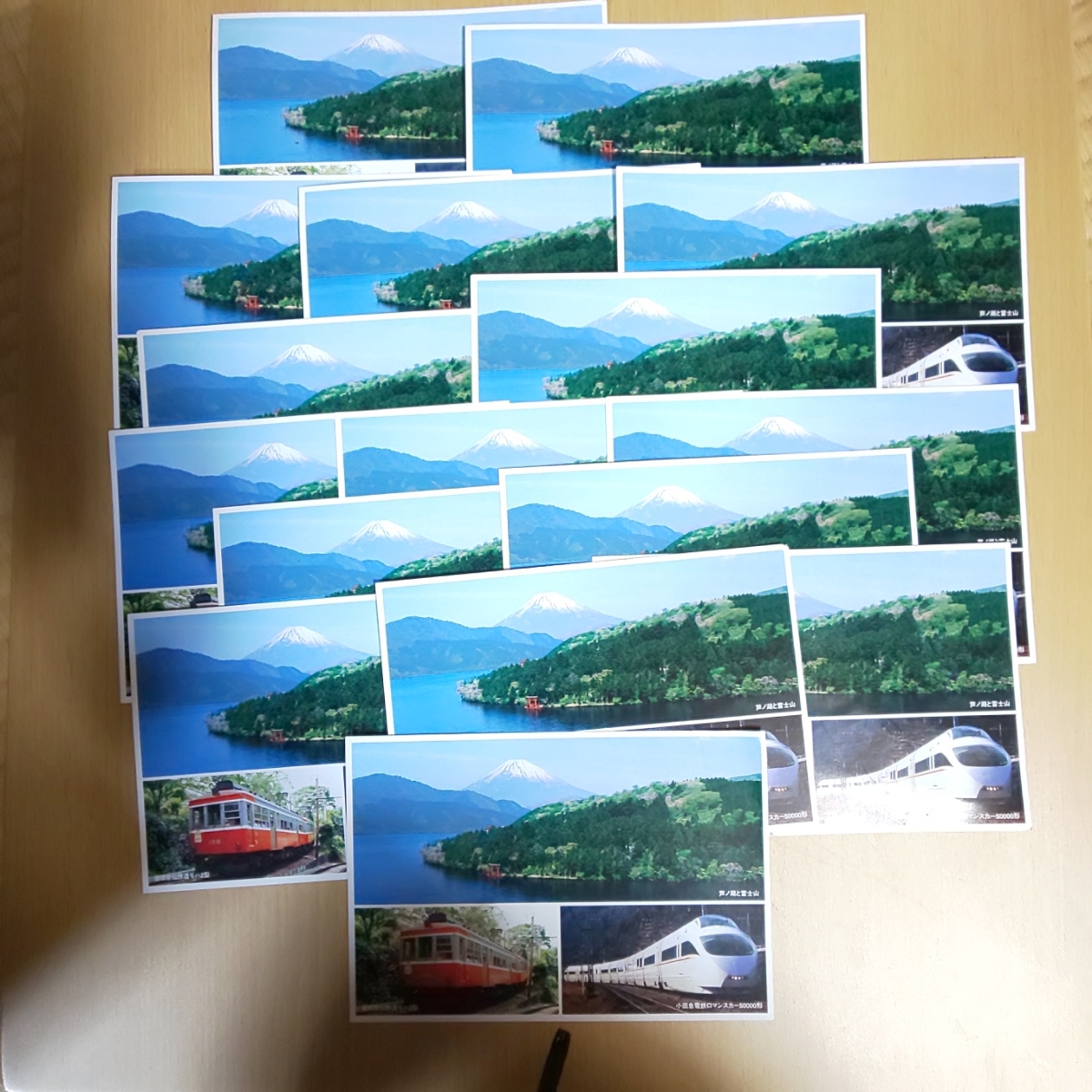 箱根登山電車 50000形(VSE)新型ロマンスカー就役記念 郵便はがき 16枚■絵はがき ポストカード_1