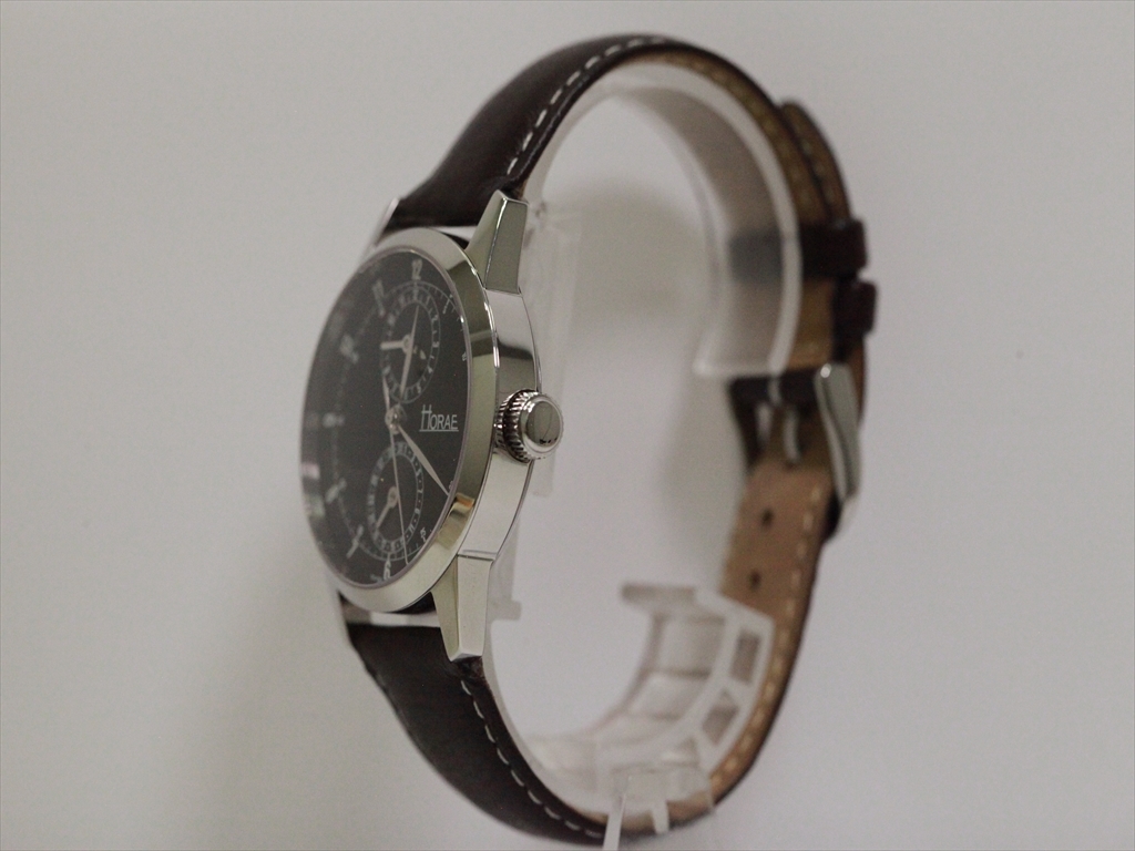 稼働品【HORAE/ホライ】自動巻き パスカル デュアルタイム スイス製  