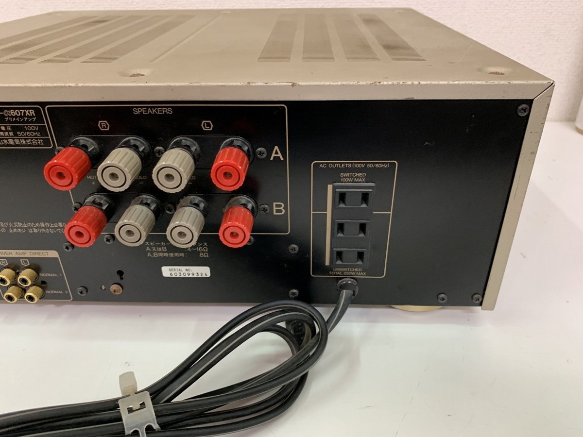 ♪希少レア品【SANSUI サンスイ プリメイン アンプ AU-α607XR