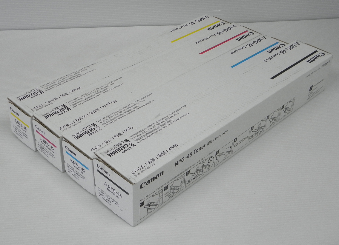 低価，新作登場 Canon 純正 NPG-45トナー 4色セット(キヤノン)｜売買されたオークション情報、yahooの商品情報をアーカイブ公開 - オークファン トナー