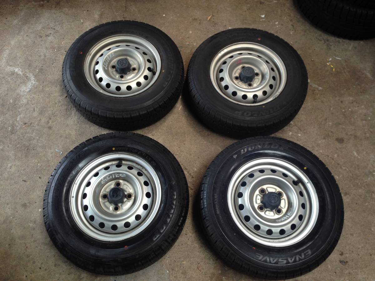 新作登場，100%新品 165R13 6P.R. LT Dunlop Easave van 01 4 本セット(ラジアルタイヤ)｜売買されたオークション情報、yahooの商品情報をアーカイブ公開 - オークファン 4穴