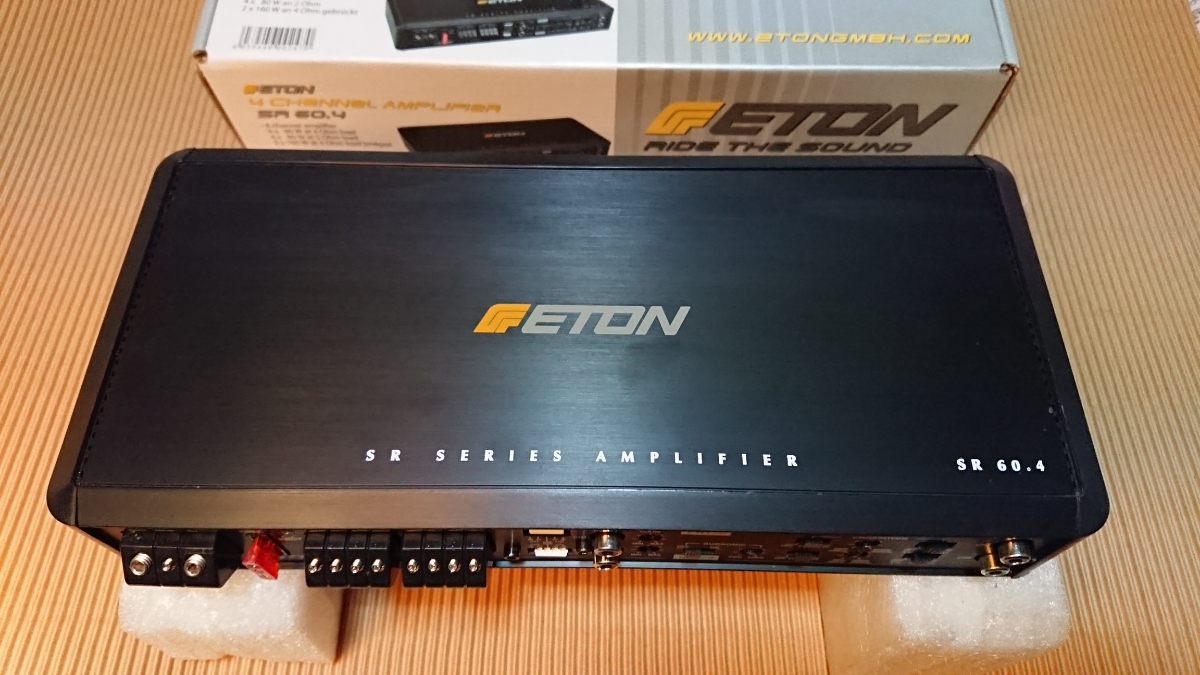 車 ETON 60W×4chパワーアンプ SR-60.4