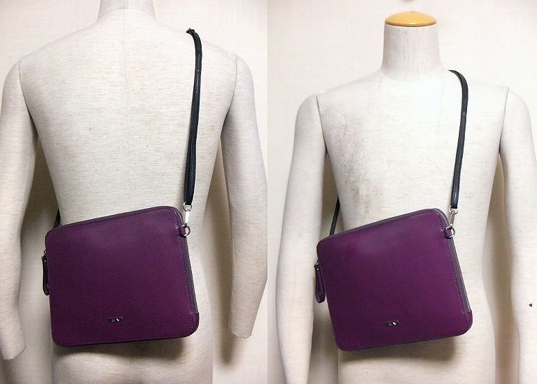 【品質保証，定番】 :TUMI.レザーショルダーバッグ 兼 クラッチバッグ 型押し牛革/サコッシュ/タブレット用ポケット付/薄マチ/縦20横26マチ2/ビジネス(その他)｜売買されたオークション情報、yahooの商品情報をア かばん、バッグ