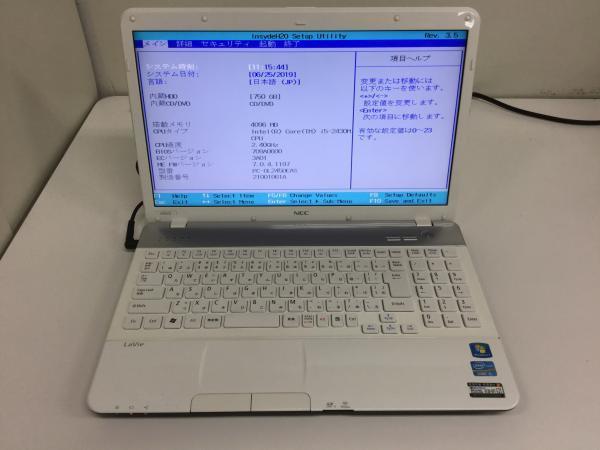 ジャンク!NEC PC-GL245DEAS○Core i5 2430M 2.4G 4G 750G