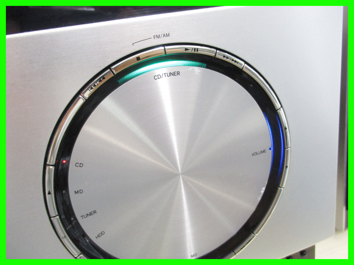 ☆ ONKYO CD MD コンポ FR-T1 リモコン付 FM AM チューナー アンプ D
