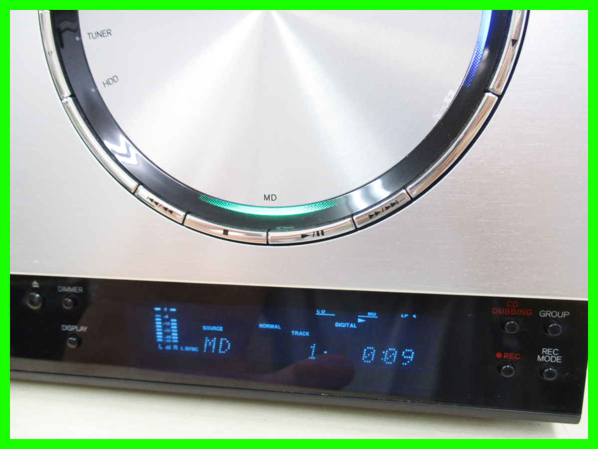 ☆ ONKYO CD MD コンポ FR-T1 リモコン付 FM AM チューナー アンプ D