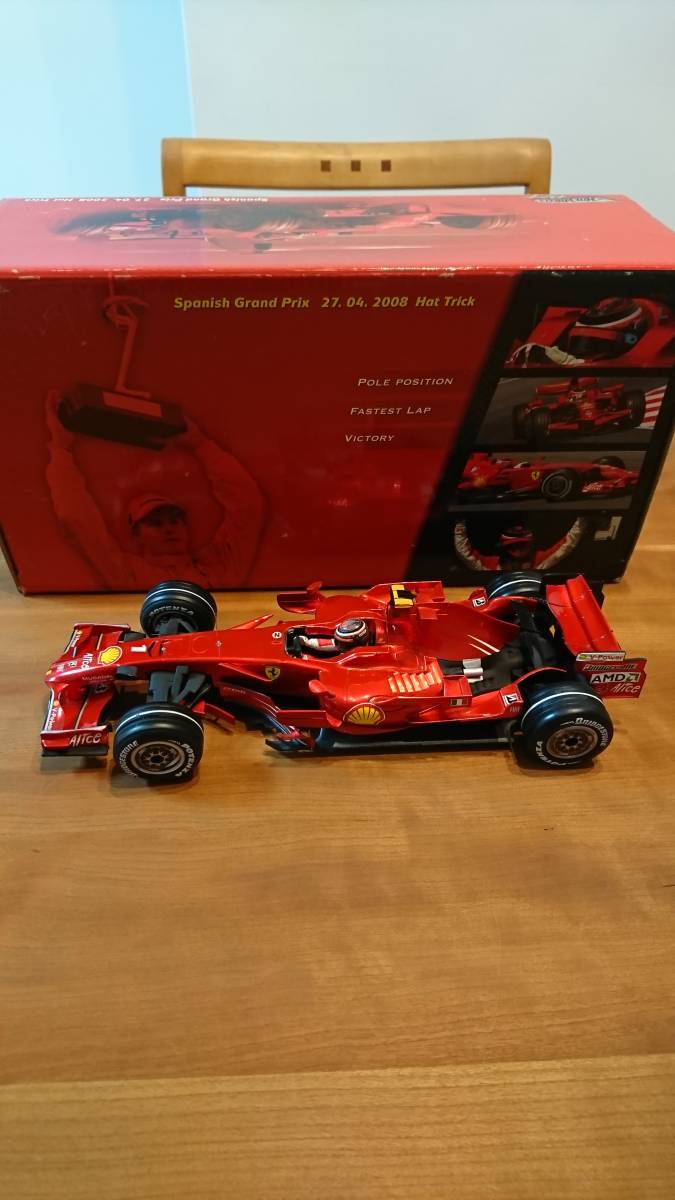 マテル 1/18 フェラーリ F2008 キミ ライコネン Spanish GP Hat Trick
