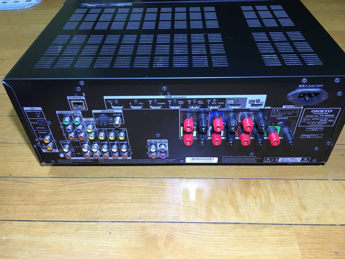 ☆送料無料☆中古美品☆ ONKYO 7.1ch対応 AVレシーバー TX-NR626 4k