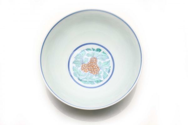 【送料無料，お買い得】 R02079 台湾 暁芳窯 蔡曉芳 豆彩 闘彩 茶碗