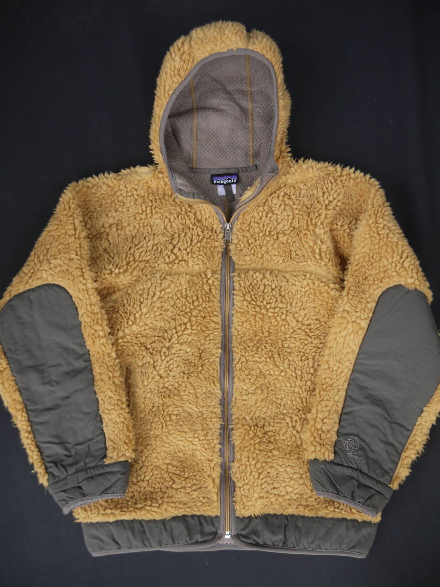 貴重色! XS! 美品! パタゴニア レトロ リズムフーディ リズムフーディー USA製 patagonia Retro rhythm hoody パイル グリセード