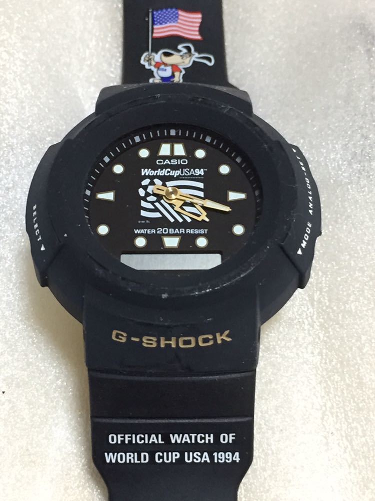  正規品 G-SHOCK AW-594 スクリューバック １９９４年 ＵＳＡ アメリカ ワールドカップ アナログ CASIO カシオ Gショック(コラボレーションモデル)｜売買されたオークション情報、yahooの商品情報を G-SHOCK