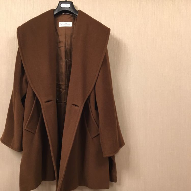 Maxmara 高級ライン 白タグ　手触りなめらかコート Maxmara 高級ライン 白タグ 手触りなめらかコート マックスマーラ 最