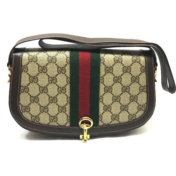 【送料無料】 GUCCI グッチ ショルダーバッグ GG オールドグッチ ヴィンテージ キャンバス シェリー レディース