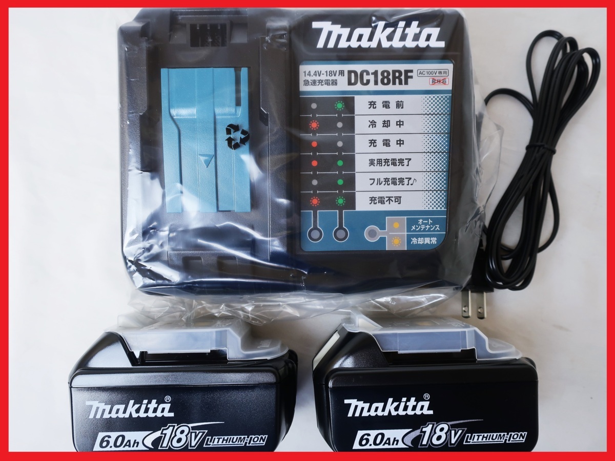 マキタ 純正バッテリー BL1860B + 急速充電器 DC18RF セット ☆未使用 