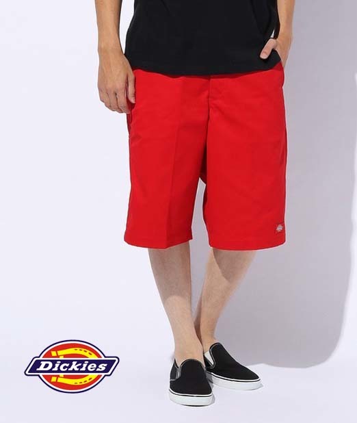 Dickiesディッキーズ 65/35ワイドショートハーフパンツレッドDKB004/34