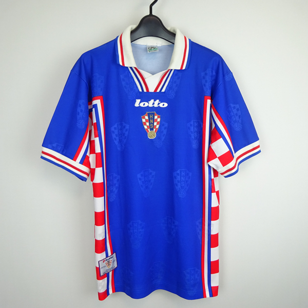 98 クロアチア代表 アウェイ Lotto Italy製 クロアチア代表 98年 アウェイ ユニフォーム LOTTO イタリア製 size L