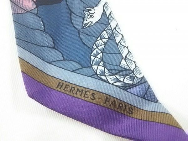 エルメス HERMES ツィリー パープル×ピンク×マルチ Cavalleria d