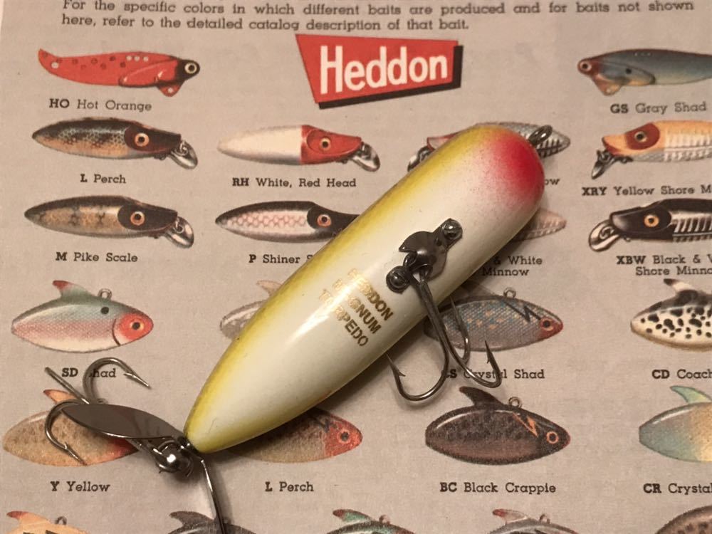 リペイントold heddon magnum torpedo J オールドヘドンマグナム