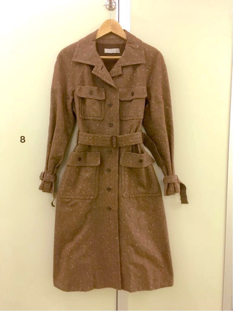 ジバンシーGIVENCHYキャメルロングコート GIVENCHY NOUVELLE BOUTIQUE】ジバンシィ 稀少FRANCE VINTAGE 60's 茶