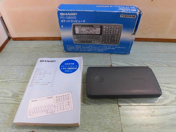 Aり6S SHARP PC-G850S ポケットコンピューター GRAPHIC C-LANGUAGE