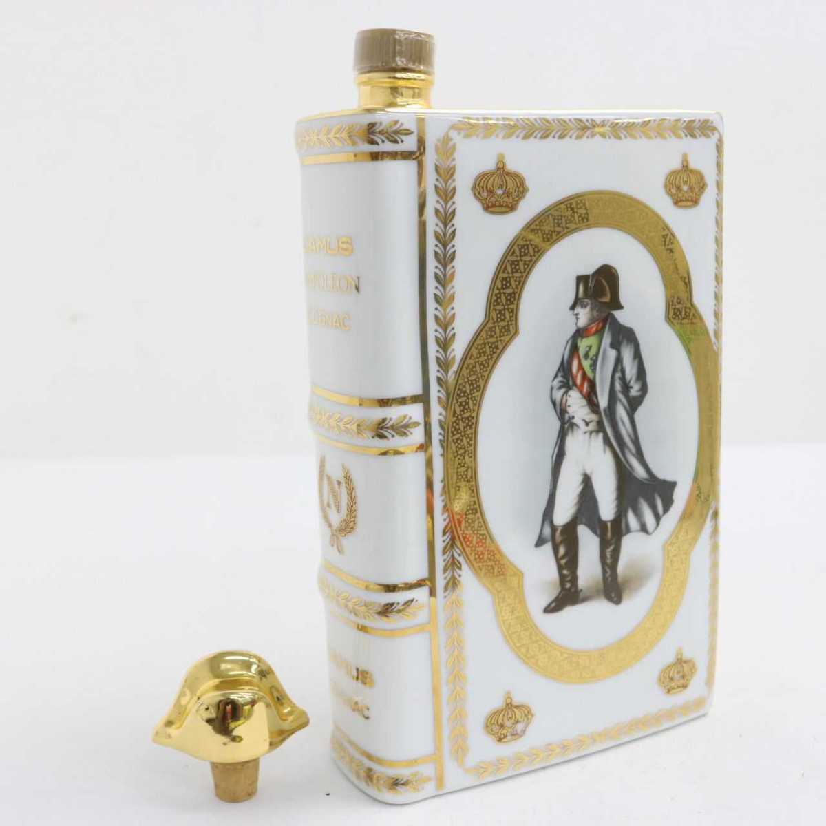 ☆CAMUS (カミュ） ナポレオン ブック 白陶器 重量1132g N9G2226 古酒