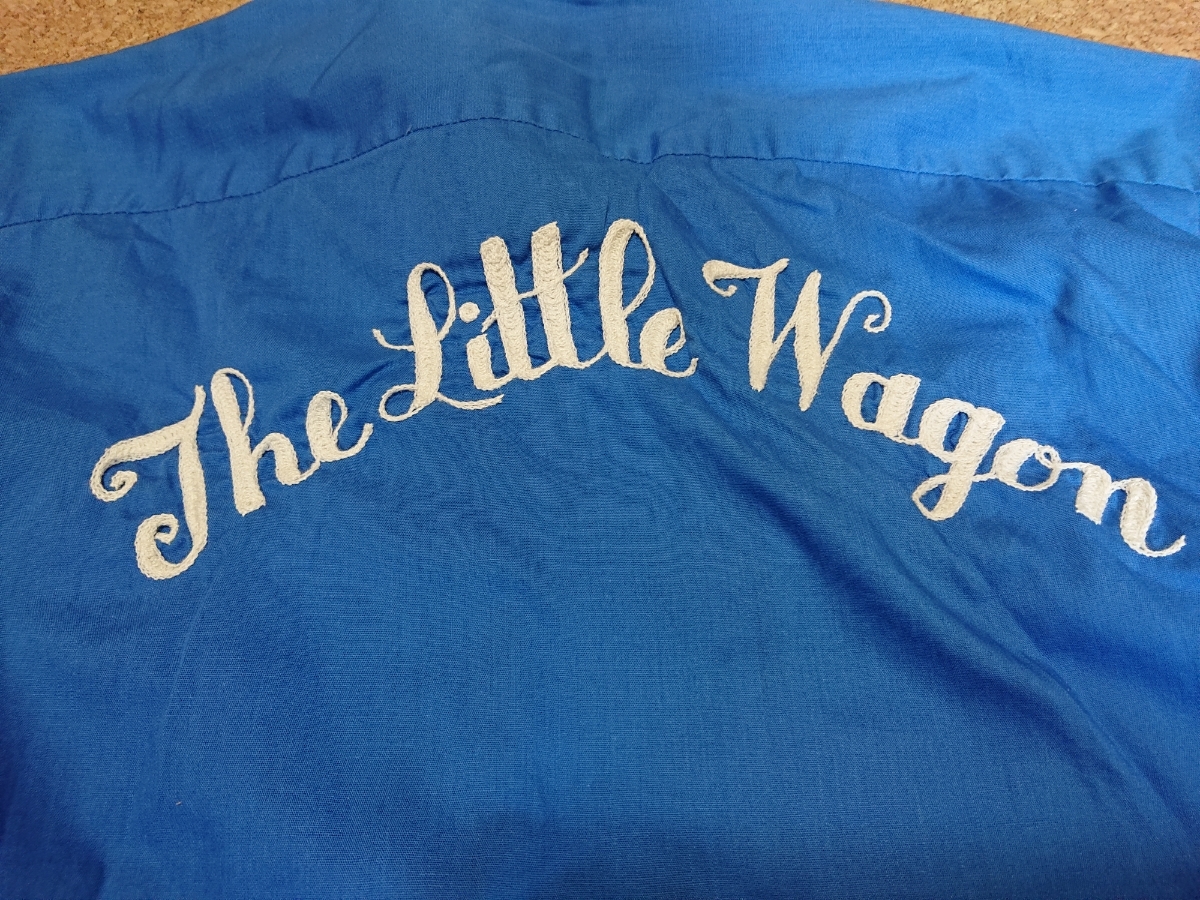 70s Hilton ボーリングシャツ チェーン刺繍(チェーンステッチ) 黄色