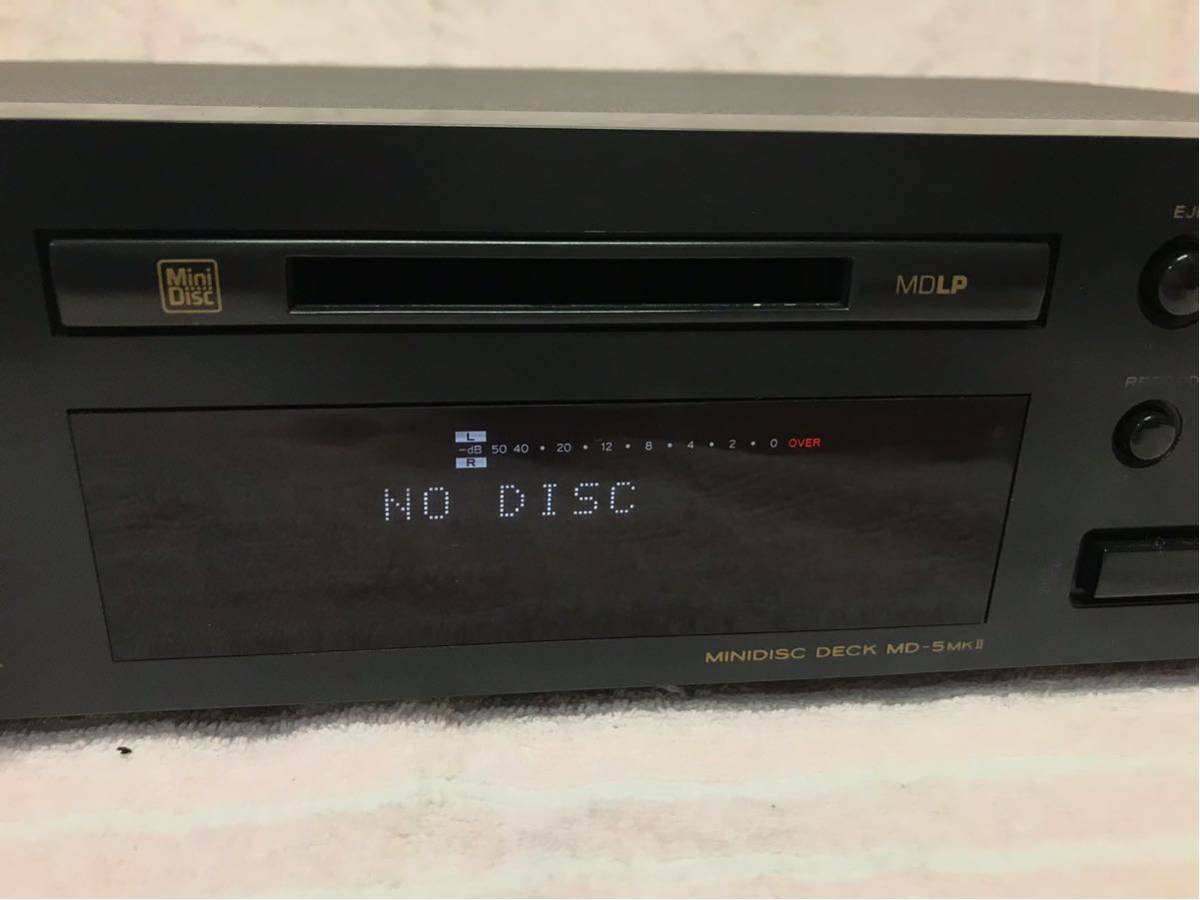 ジャンク品 SONY MDデッキ MDS-JE770 MDプレーヤー ミニディスクデッキ