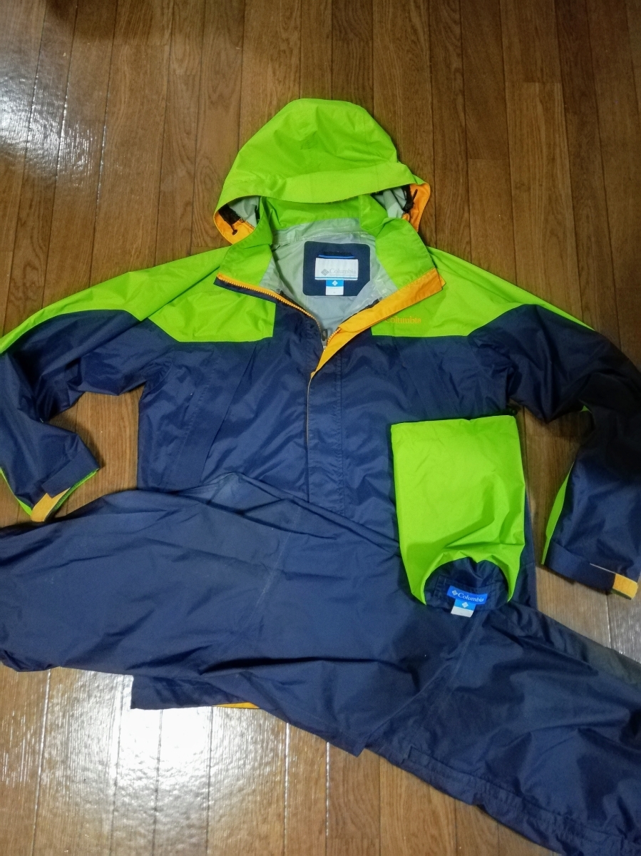 コロンビアColumbiaレインウエア登山アウトドアトレッキングツーリング釣りメンズM