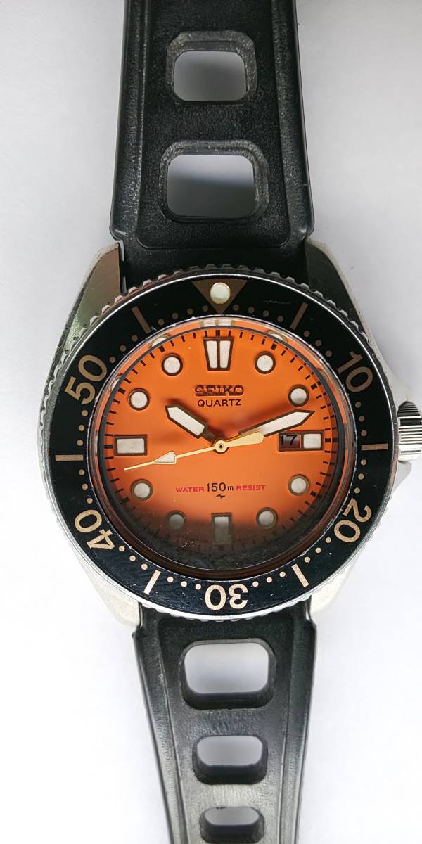 SEIKO（セイコー）2625-0010 オレンジ色ダイバー 150M 動い