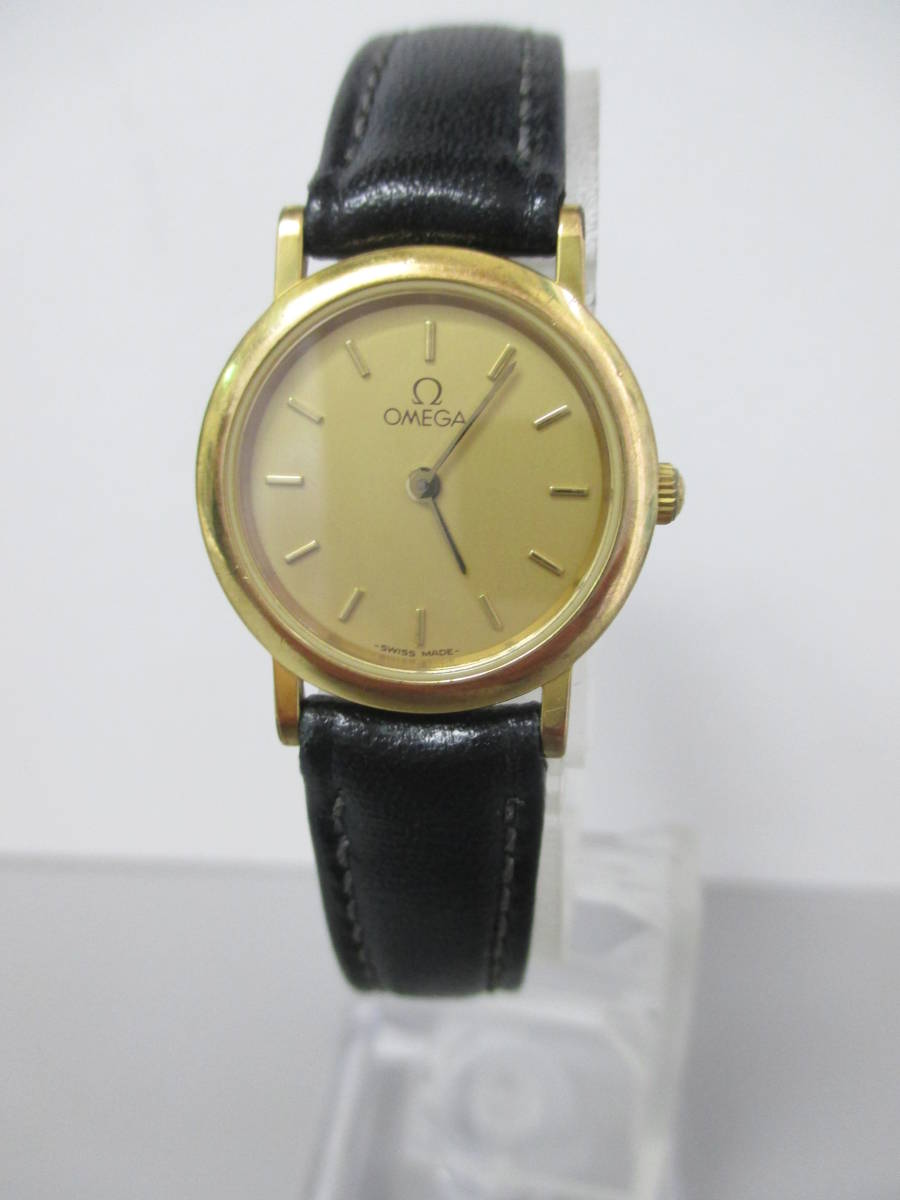 U31409 中古☆OMEGA DE VILLE オメガ デビル レディース腕時計