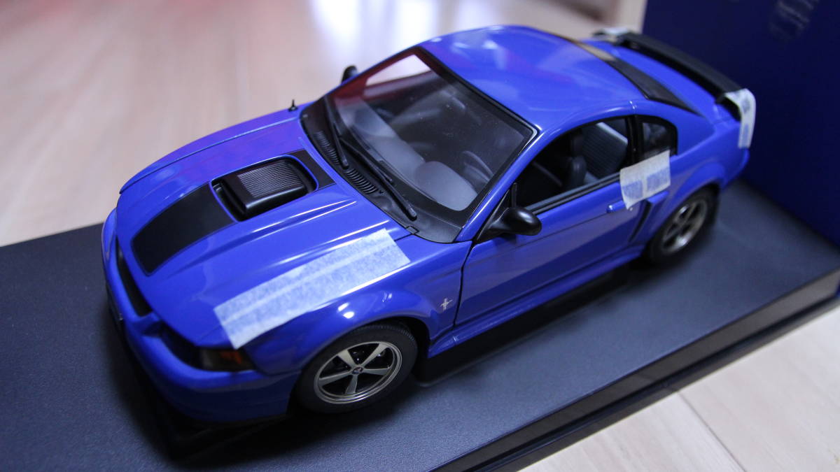 AUTOart 1/18 2001 Ford Mustang Mach 1 Azure Blue フォード