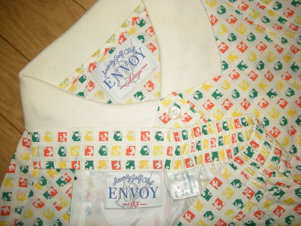 Amenity golf club ENVOY Munsingwear マンシング 新品同様 超美品 シャツ＆スカート 上下 ゴルフ スーツ 綿 コットン L 送料無料