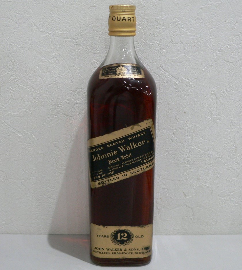 未開栓 760ml ウイスキー ジョニーウォーカー黒金キャップ ☆未開栓 ジョニーウォーカー ブラックラベル 金キャップ 760ml 古酒