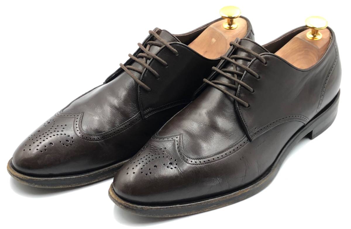 24541✨ジョルジオアルマーニ ビジネスシューズ ドレスシューズ レザー 即決 GIORGIO ARMANI ジョルジオアルマーニ 25cm 40 メンズ レザー