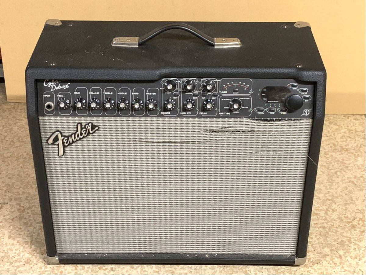 □TG0822 Fender Cyber Deluxe? ギターアンプ ジャンク 音出しはでき 