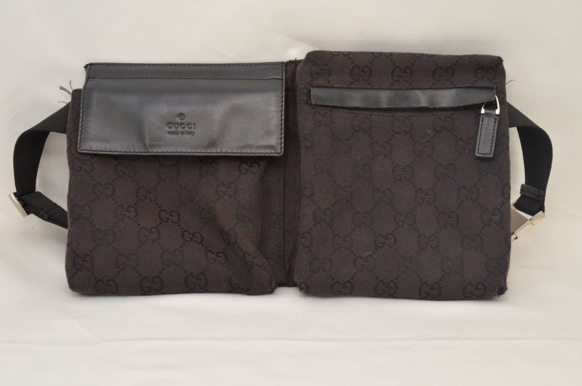 グッチ GUCCI ウエストバッグ GGキャンバス ボディバッグ ウエスト 