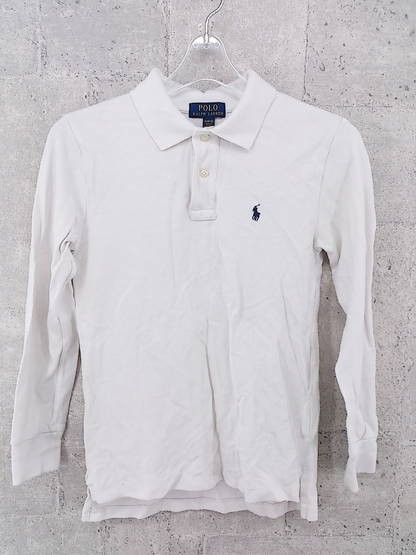 polo ralph lauren ポロラルフローレン 長袖 ポロシャツ M ホワイト 1000279517772(長袖カットソー)|売買され ...